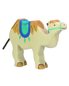 Figurine Holztiger Chameau avec selle