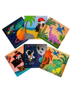 Wooden Puzzle (Space, Pirate or Dinosaur) 8101