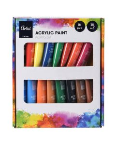 Peinture acrylique 16 pièces 492100070