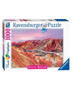 Ravensburger Puzzle Rainbow Mountains, China, 1000pcs. 173143