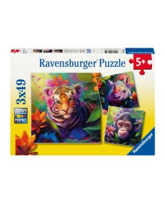 Ravensburger - Jigsaw puzzle Jungle Babies, 3x49pcs. 057351