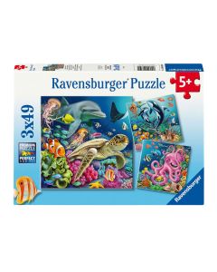 Ravensburger - Jigsaw puzzle Enchanting Underwater World, 3x49pcs. 120008590