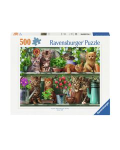 Ravensburger - Jigsaw Puzzle Kittens in the Rack, 500 pcs. 120002055