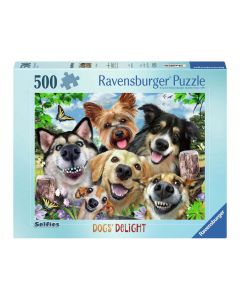 Ravensburger - Puzzle 500 pièces - Selfies de chiens heureux