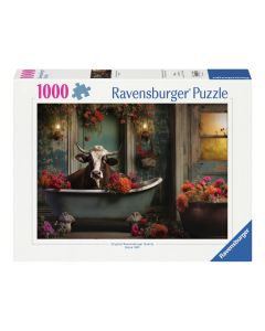 Ravensburger - Jigsaw puzzle The Cow in The Bathtub, 1000pcs. 12000782 1