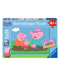 Ravensburger - Jigsaw puzzle Happy Family Peppa Pig, 2x24pcs. 90822