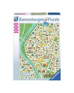Ravensburger - Jigsaw Puzzle Map Of Seville, 1000pcs. 176076