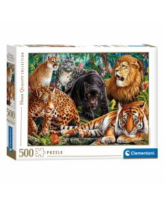 Clementoni Puzzle Les félins 500 pièces