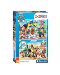 Clementoni Jigsaw Puzzle Super Color PAW Patrol, 2x20 pcs. 24779