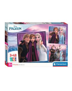 Clementoni Jigsaw Puzzle Super Color Square Disney Frozen, 3x4 25306