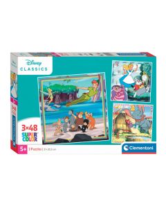 Clementoni Jigsaw Puzzle Super Color Square Disney Classics, 3 25302