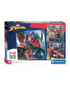 Clementoni Jigsaw Puzzle Super Color Square Marvel Spiderman, 25316