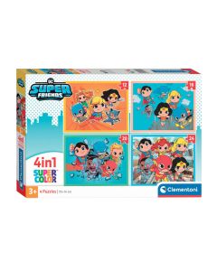 Clementoni Jigsaw Puzzle 4in1 DC Super Friends 21520