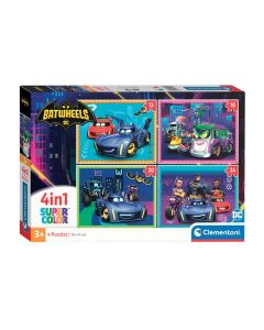 Clementoni Jigsaw Puzzle 4in1 Batwheels 21529