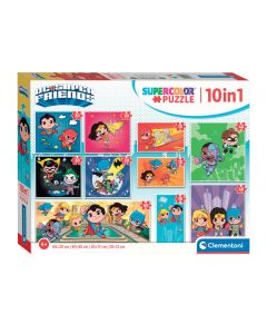 Clementoni Jigsaw Puzzle Super Color 10in1 DC Comics 20272