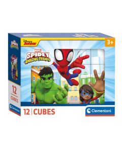 Clementoni Block Puzzle Spidey and His Amazing Friends, 12pcs. 41198