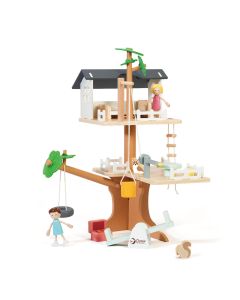 Classic World Wooden Dollhouse Tree House, 31pcs. 50566