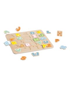 Classic World Wooden Alphabet Puzzle, 27pcs. 40065
