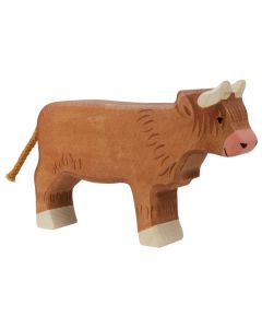 Figurine Holztiger Higland cattle debout