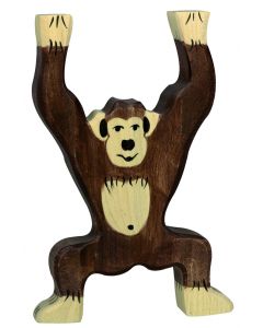Figurine Holztiger Chimpanzé debout