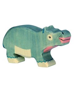 Figurine Holztiger Hippopotame petit