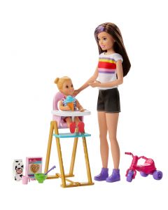 Barbie Skipper Babysitter Mealtime Playset