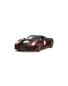 Voiture RC Porsche 918 Spyder Performance noire et rouge 1:14