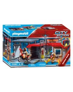 Playmobil City Action 71193 Caserne de pompiers transportable