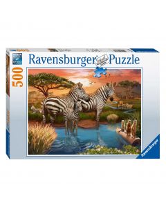 Ravensburger Puzzle Zebras at the Waterhole, 500st. 173761