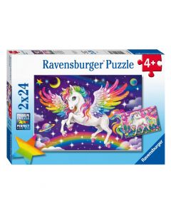 Ravensburger Puzzle Unicorn and Pegasus, 2x24st. 56774