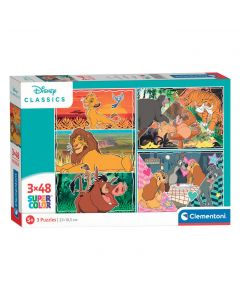 Clementoni Puzzle - Disney Classics, 3x48st. 25285