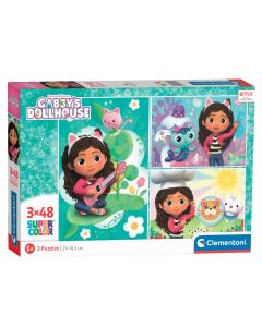 Clementoni Jigsaw Puzzle Gabby's Dollhouse, 3x48st. 25290