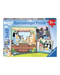 Ravensburger - The Adventures of Bluey Jigsaw Puzzle, 3x49pcs. 56859
