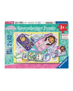 Ravensburger - Gabby's Dollhouse Jigsaw Puzzle, 2x12pcs. 57092