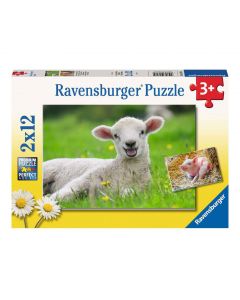 Ravensburger - Farm animals Jigsaw puzzle, 2x12 pcs. 57184