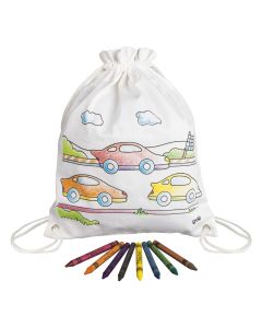 Sac à dos à colorier les voitures