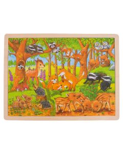 Wooden Jigsaw Puzzle - Forest Animals, 48st.