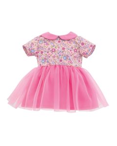 Robe Rose Pays des Rêves pour poupon 36 cm