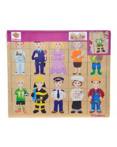 Eichhorn Wooden Puzzle - Professions, 30st.