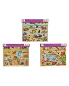 Eichhorn Wooden Mega Stud Puzzle