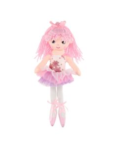 Rag doll Ballerina, 40 cm - Light pink