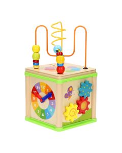 Wooden Activities Cube 5in1