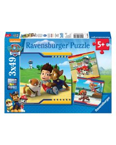 Paw Patrol Puzzle - Heroes with Coat, 3x49st.