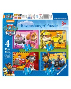 Paw Patrol Puzzle - Puppies on the Path, 4in1