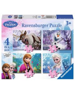 Disney Frozen Puzzle-Frozen, 4 in 1