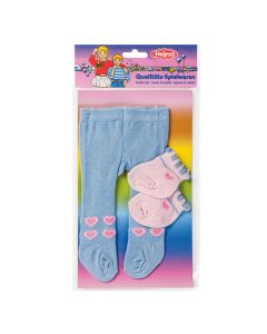 Dolls maillot with Socks-blue, 35-46 cm
