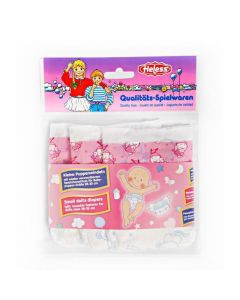 Doll diapers Pink-3pcs, 28-35 cm