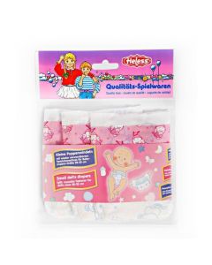 Doll diapers Pink-3pcs, 28-35 cm