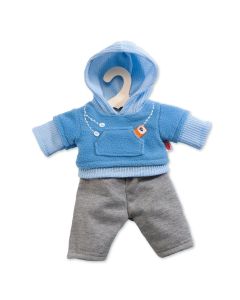 Doll Jogging Outfit-blue, 28-33 cm