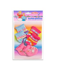 Colored socks, 3 pairs of dolls, 35-46 cm
